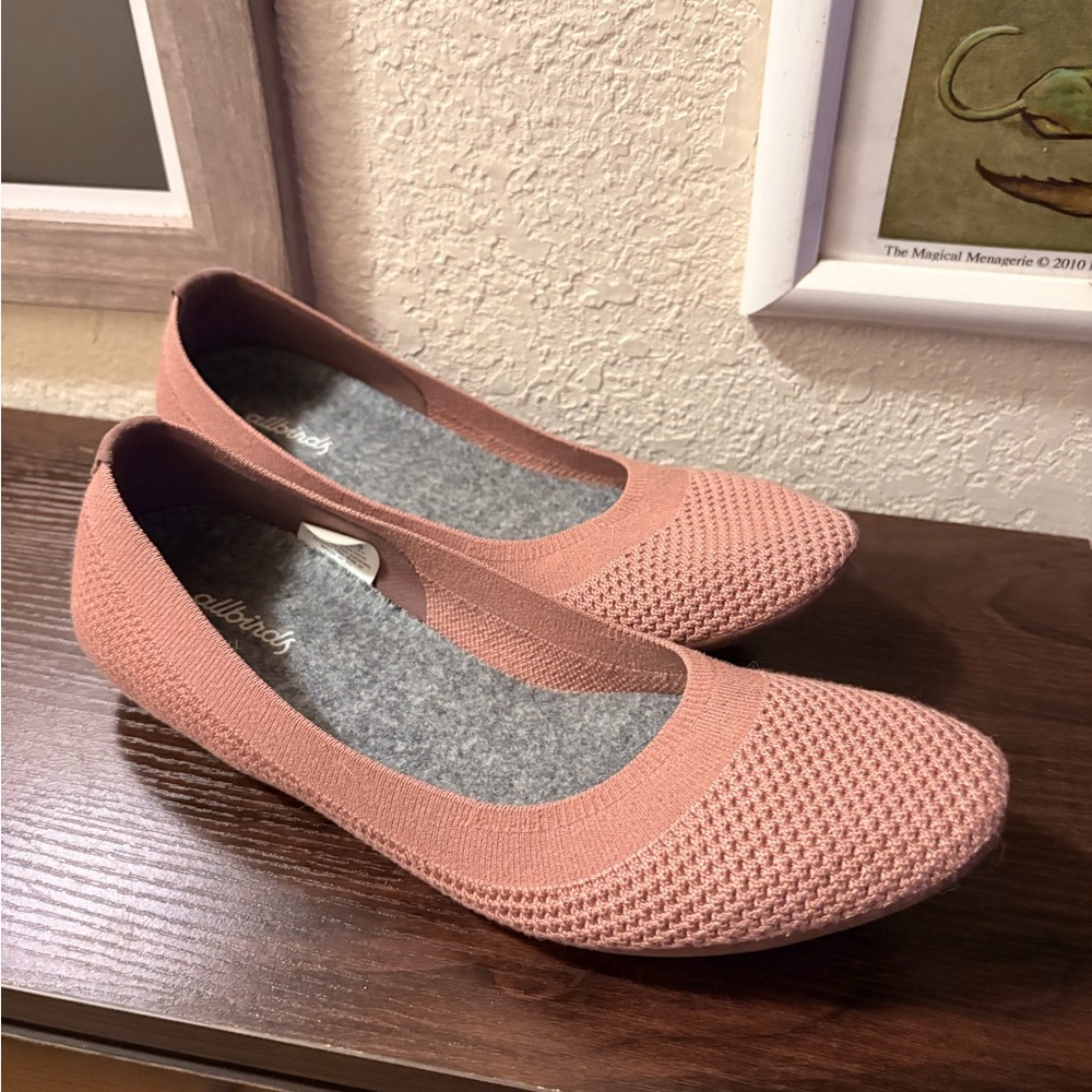 allbirds Women's Knit Ballet Flats — Rose Pink